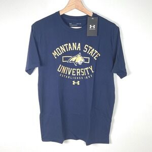 Under Armour Montana State Bobcats T-Shirt College Logo‎ Tee Mens Small